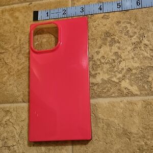 Hot Pink And Clear iPhone 13Pro MAX Case